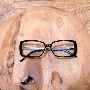 Gucci Black Rectangular Women's Glasses with  Previous Prescription Lenses.
